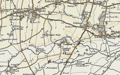 Old map of Garford in 1897-1899