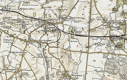Old map of Garforth in 1903