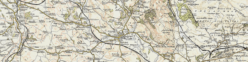 Old map of Gargrave in 1903-1904