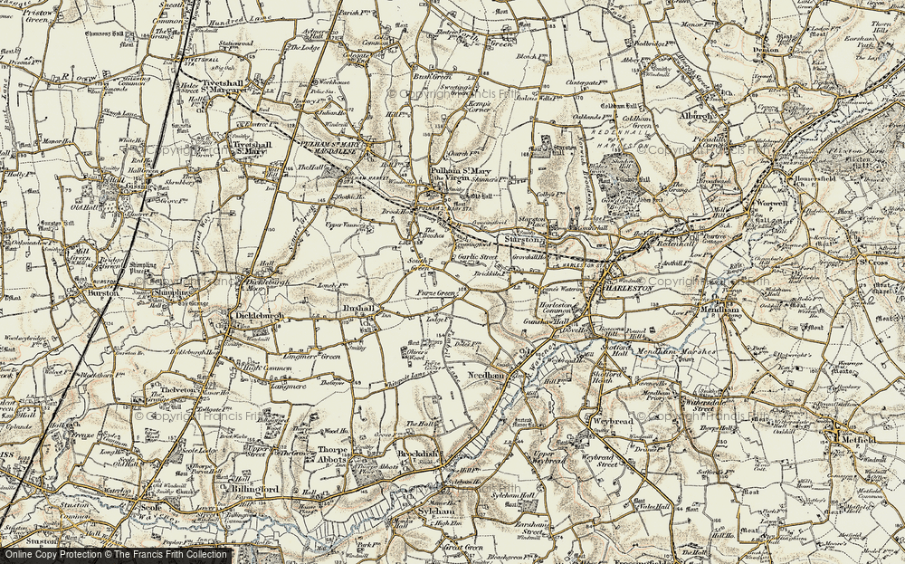 Old Map of Garlic Street, 1901-1902 in 1901-1902