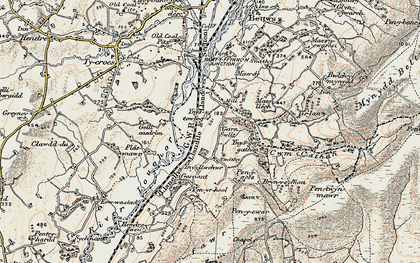 Old map of Garn-swllt in 1900-1901