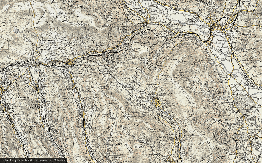 Old Map of Garn-yr-erw, 1899-1900 in 1899-1900