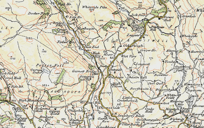 Old map of Whiteside Pike in 1903-1904