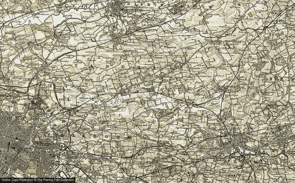 Old Map of Garnkirk, 1904-1905 in 1904-1905