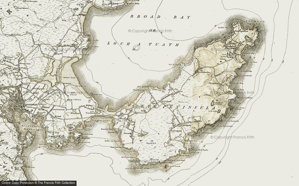 Old Map of Garrabost, 1909-1911 in 1909-1911