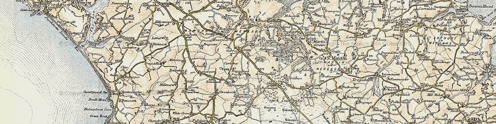 Old map of Garras in 1900