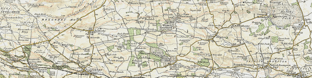 Old map of Wham, The in 1904
