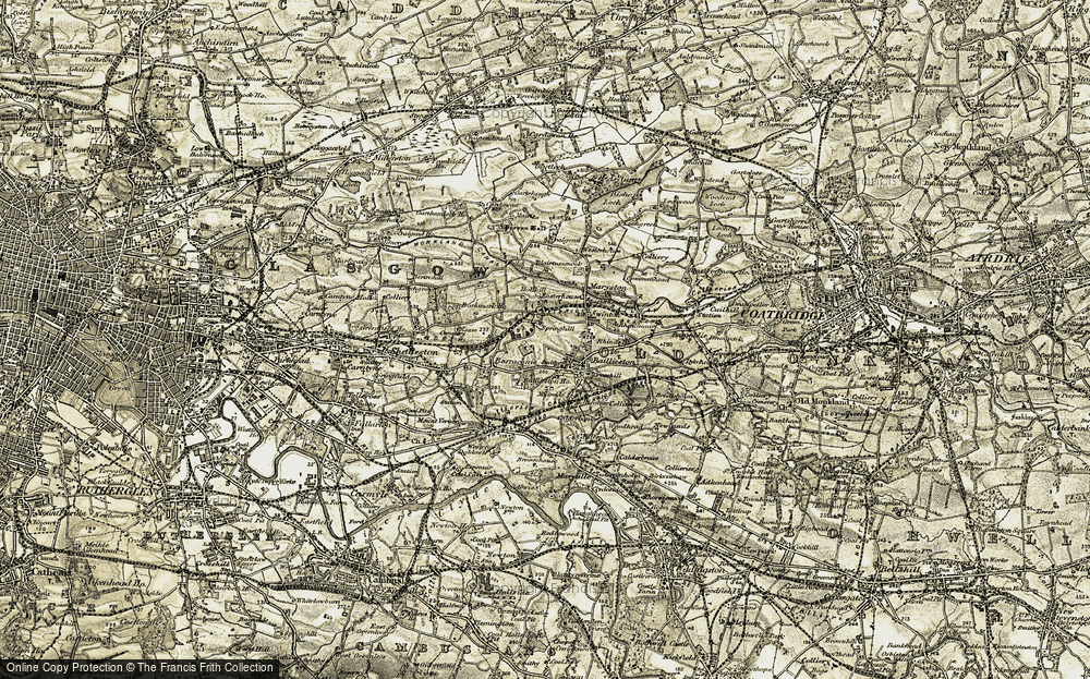 Old Map of Garrowhill, 1904-1905 in 1904-1905