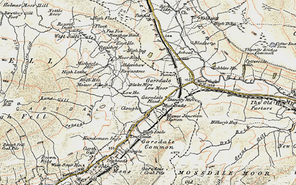 Old map of Black Side in 1903-1904