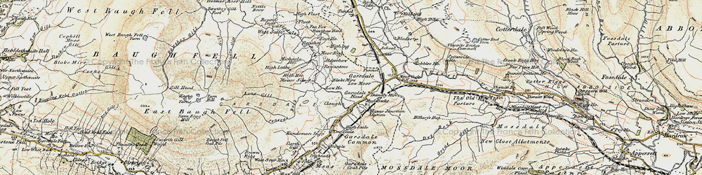 Old map of Black Side in 1903-1904