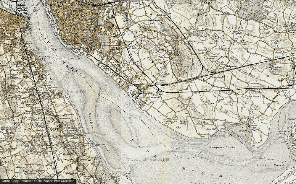 Old Map of Garston, 1902-1903 in 1902-1903