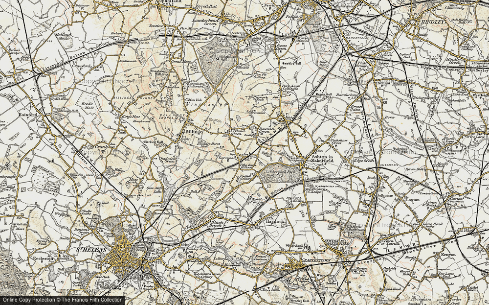 Old Map of Garswood, 1903 in 1903