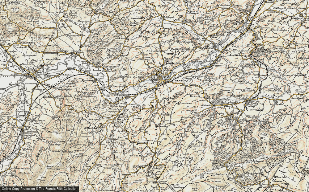 Old Map of Garth Owen, 1902-1903 in 1902-1903