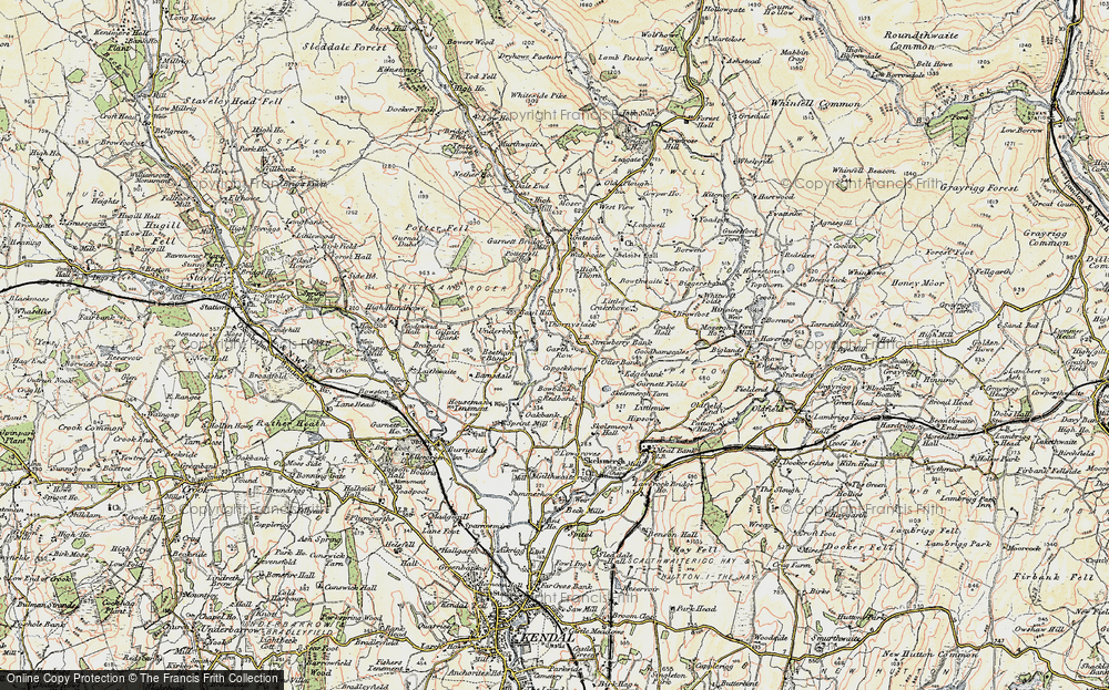 Old Map of Historic Map covering Barnsdale in 1903-1904