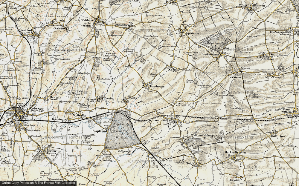 Old Map of Garthorpe, 1901-1903 in 1901-1903