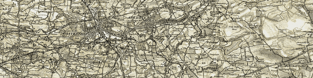 Old map of Gartlea in 1904-1905