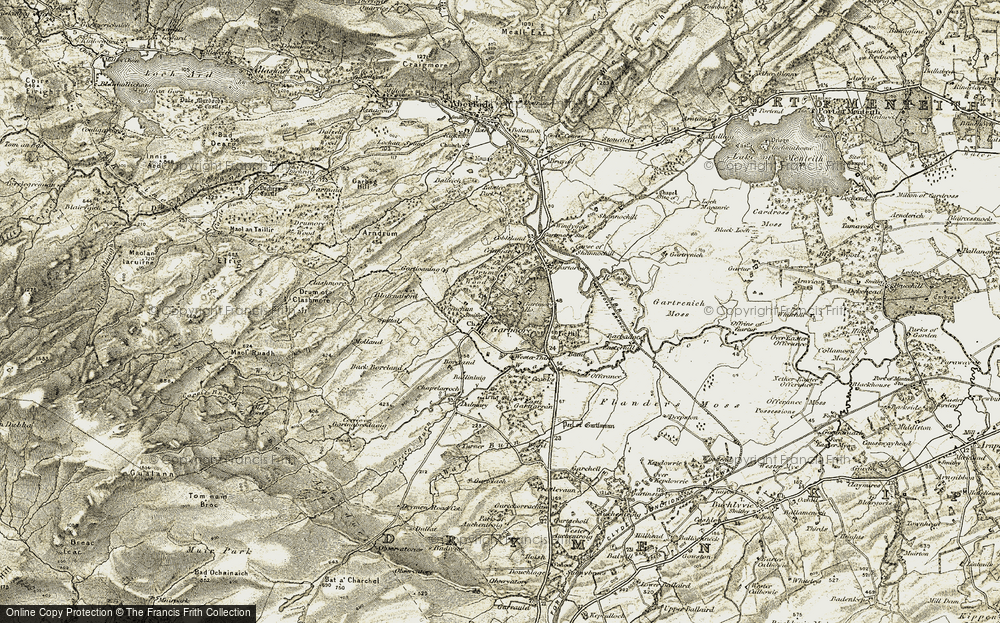 Old Map of Historic Map covering Arndrum in 1904-1907