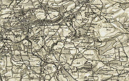 Old map of Gartness in 1904-1905