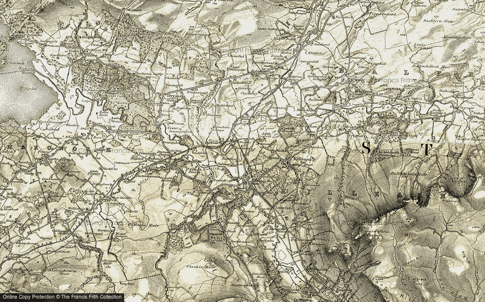 Old Map of Gartness, 1905-1907 in 1905-1907