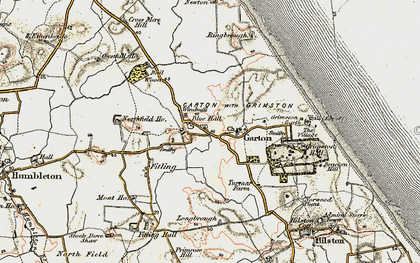 Old map of Garton in 1903-1908
