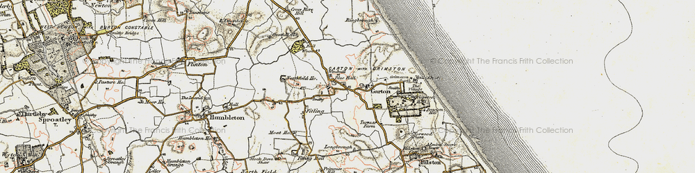 Old map of Garton in 1903-1908