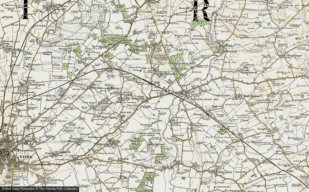 Old Map of Gate Helmsley, 1903 in 1903
