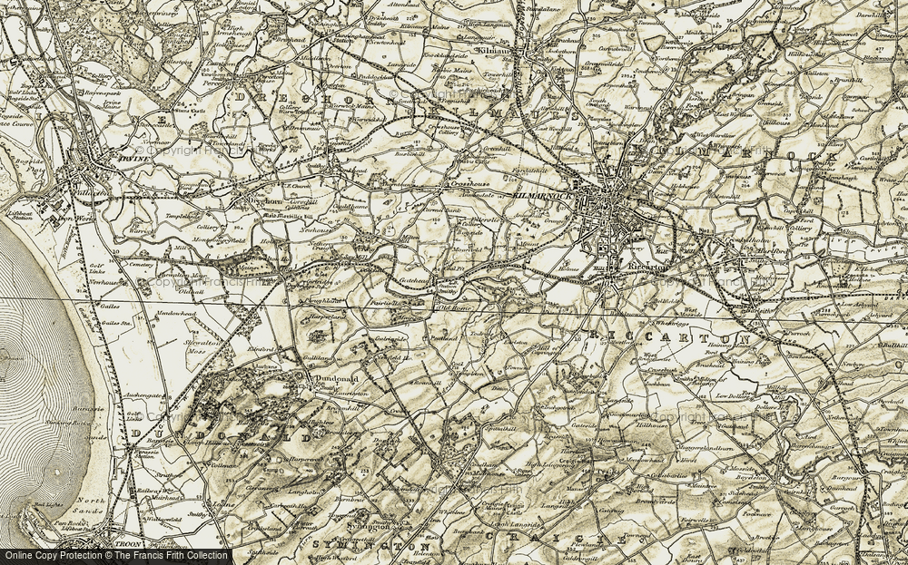 Old Map of Gatehead, 1905-1906 in 1905-1906