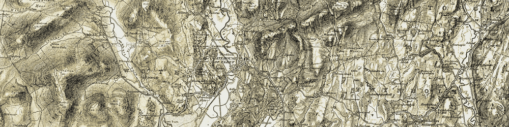 Old map of Benjarg Wood in 1905