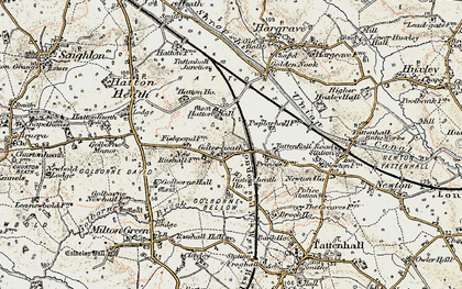 Old map of Hatton Hall in 1902-1903
