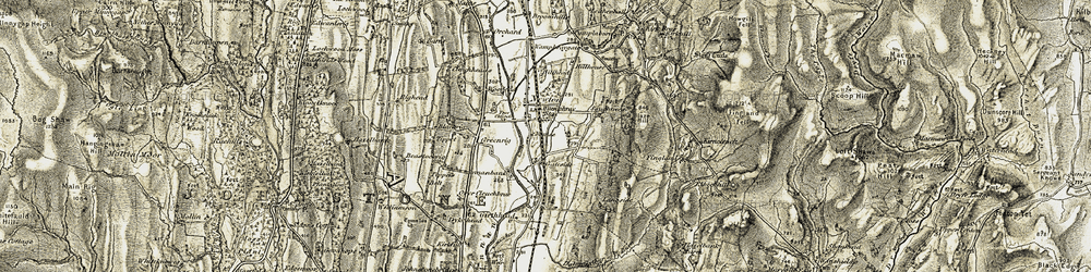 Old map of Woodend in 1901-1904