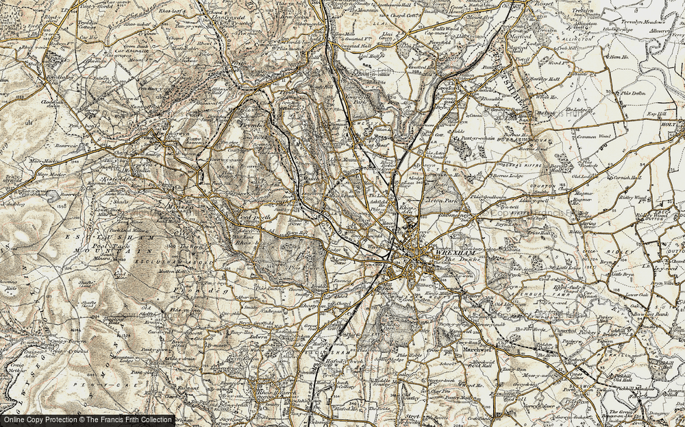 Old Map of Gatewen, 1902 in 1902