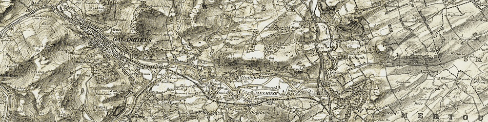 Old map of Allerly in 1901-1904