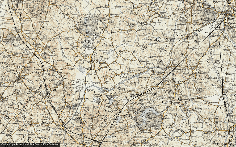 Old Map of Gauntons Bank, 1902 in 1902