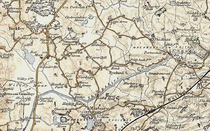 Old map of Gauntons Bank in 1902