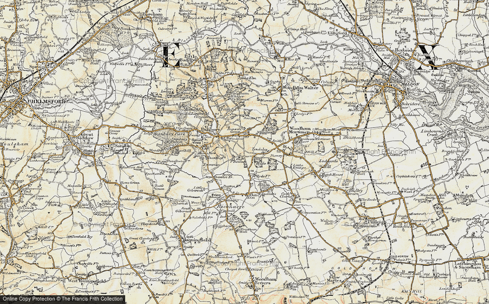 Old Map of Gay Bowers, 1898 in 1898