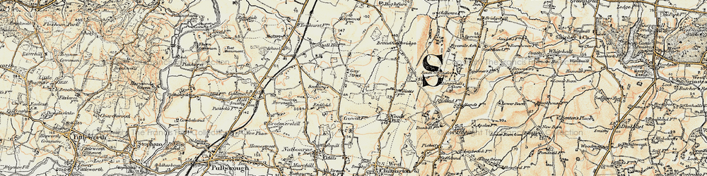 Old map of Gay Street in 1897-1900