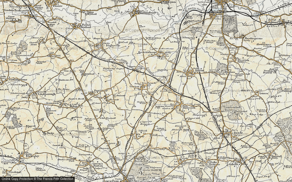 Old Map of Gayton, 1898-1901 in 1898-1901