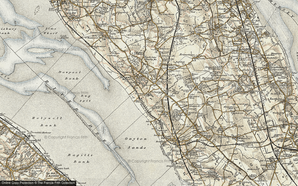 Old Map of Gayton, 1902-1903 in 1902-1903