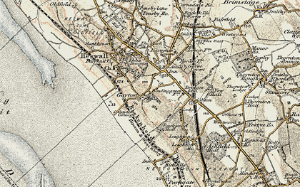 Old map of Gayton in 1902-1903