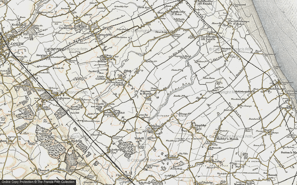 Old Map of Gayton le Marsh, 1902-1903 in 1902-1903