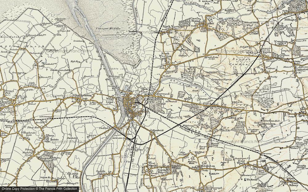 Old Map of Gaywood, 1901-1902 in 1901-1902