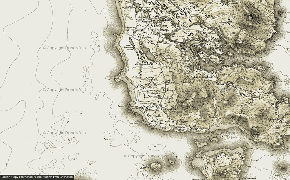 Old Map of Geàrraidh na Mònadh, 1911 in 1911
