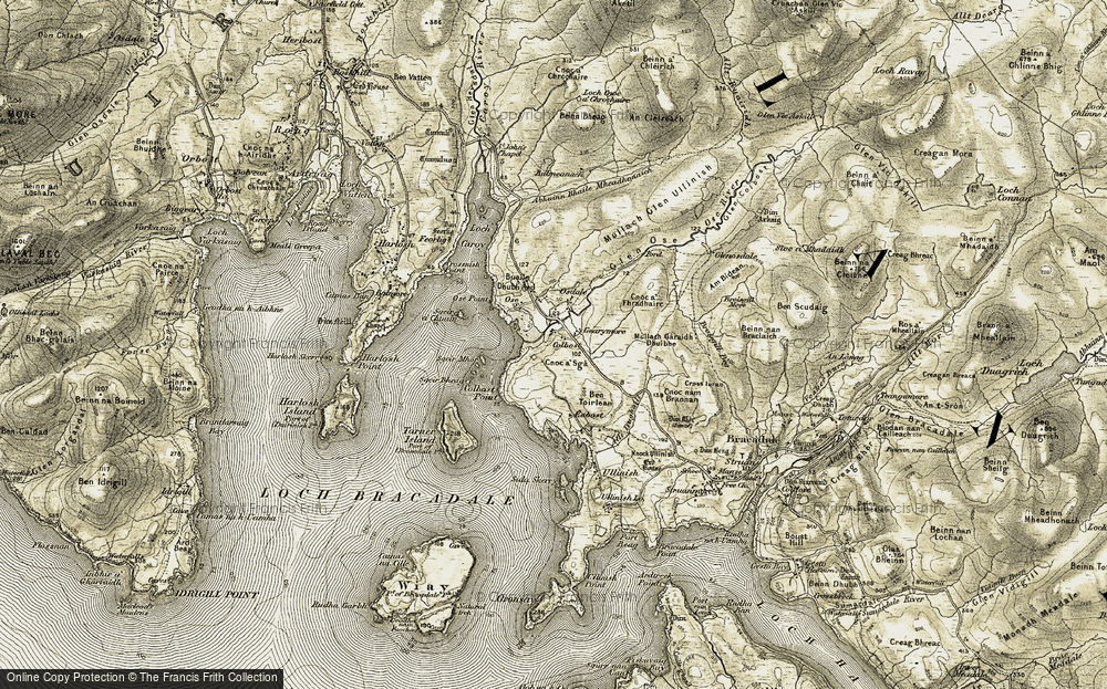 Old Map of Gearymore, 1908-1909 in 1908-1909