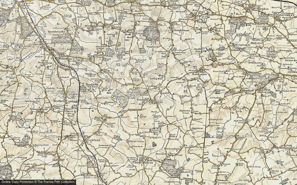 Old Map of Gedding, 1899-1901 in 1899-1901