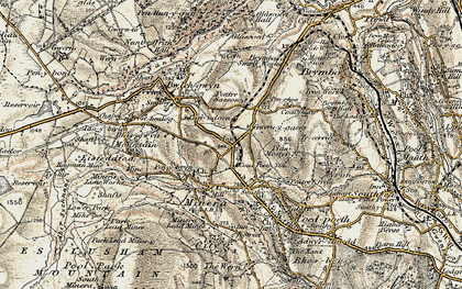 Old map of Gegin in 1902-1903