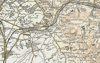 Old map of Geinas in 1902