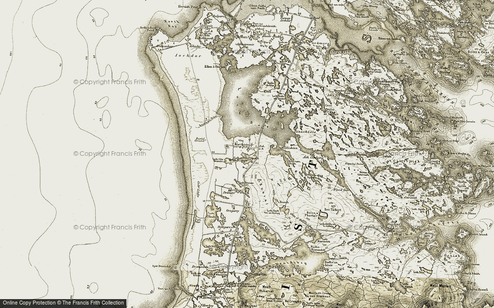 Old Map of Geirinis, 1911 in 1911