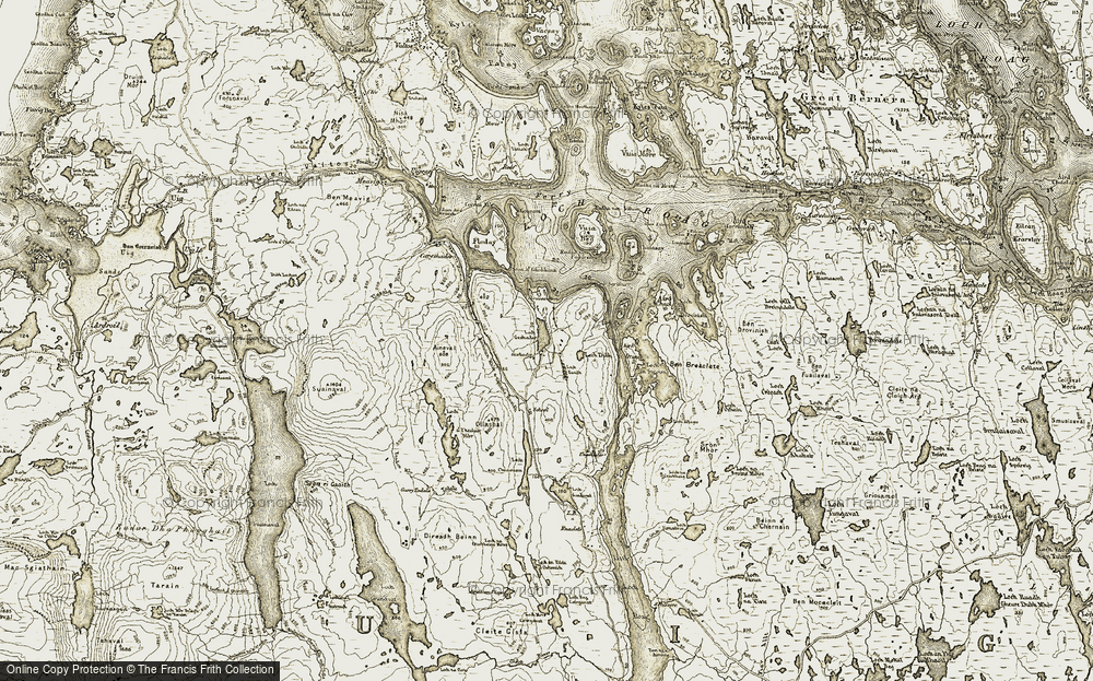 Old Map of Geisiadar, 1911 in 1911