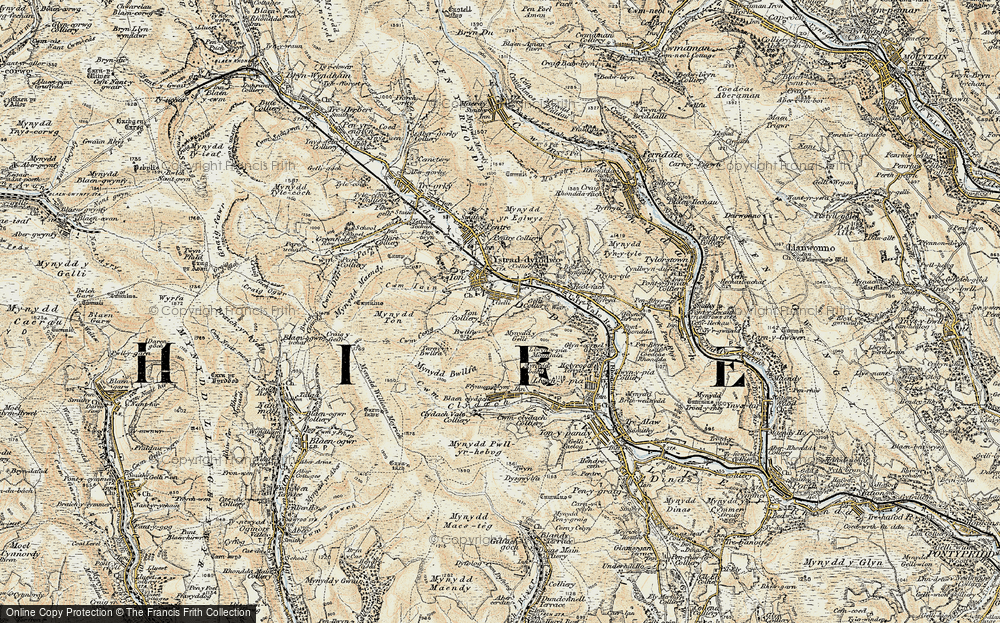 Old Map of Gelli, 1899-1900 in 1899-1900