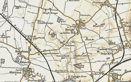 Old map of Loveden Hill in 1902-1903